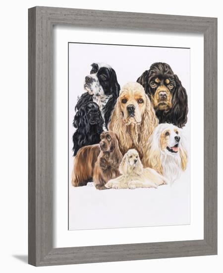 Cocker Spaniel-Barbara Keith-Framed Giclee Print