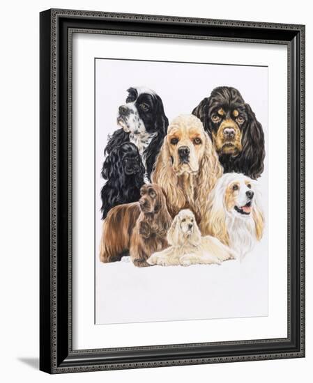 Cocker Spaniel-Barbara Keith-Framed Giclee Print