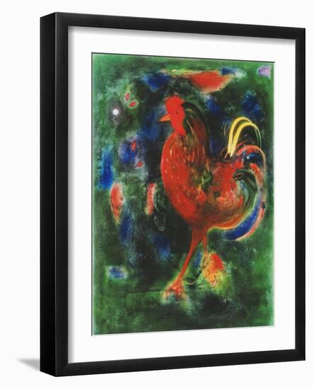 Cockerel, 2005-Jane Deakin-Framed Giclee Print