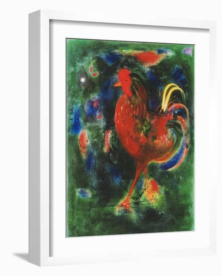 Cockerel, 2005-Jane Deakin-Framed Giclee Print