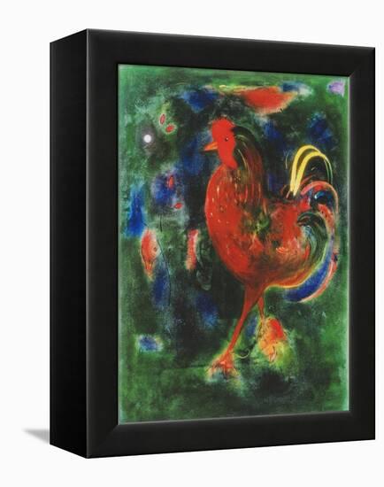 Cockerel, 2005-Jane Deakin-Framed Premier Image Canvas