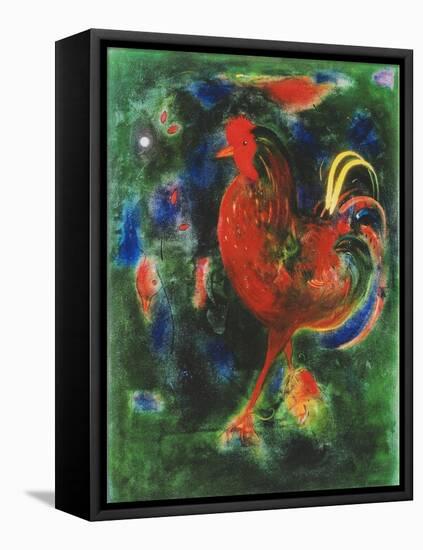 Cockerel, 2005-Jane Deakin-Framed Premier Image Canvas