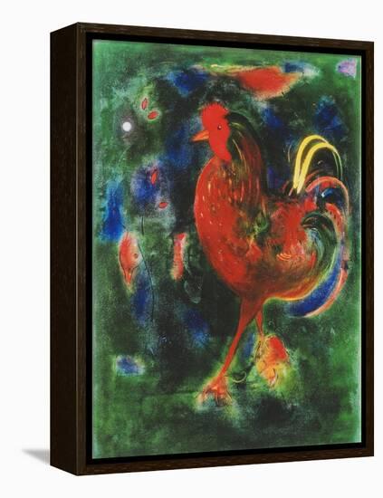 Cockerel, 2005-Jane Deakin-Framed Premier Image Canvas