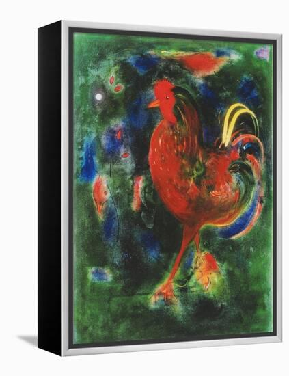 Cockerel, 2005-Jane Deakin-Framed Premier Image Canvas