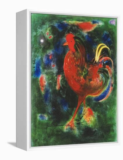 Cockerel, 2005-Jane Deakin-Framed Premier Image Canvas