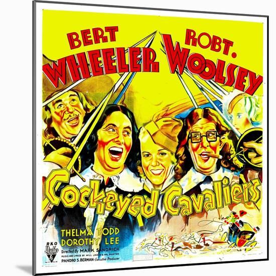 Cockeyed Cavaliers, Bert Wheeler, Thelma Todd, Robert Woolsey, 1934-null-Mounted Art Print