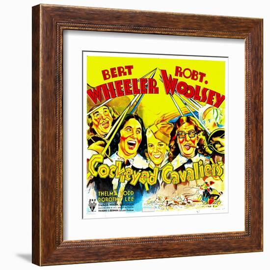 Cockeyed Cavaliers, Bert Wheeler, Thelma Todd, Robert Woolsey, 1934-null-Framed Art Print