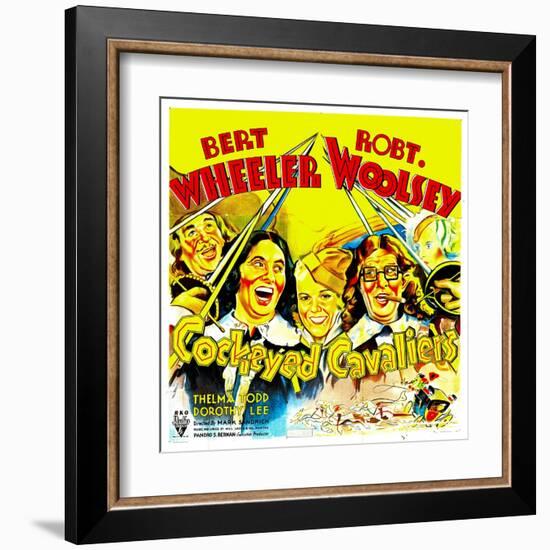 Cockeyed Cavaliers, Bert Wheeler, Thelma Todd, Robert Woolsey, 1934-null-Framed Art Print