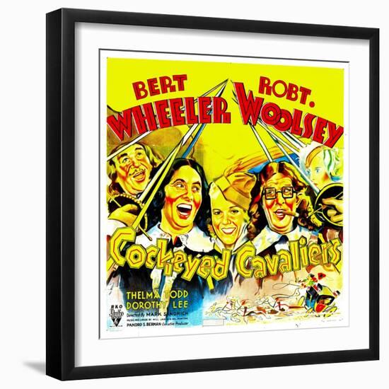 Cockeyed Cavaliers, Bert Wheeler, Thelma Todd, Robert Woolsey, 1934-null-Framed Premium Giclee Print