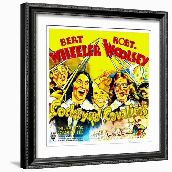 Cockeyed Cavaliers, Bert Wheeler, Thelma Todd, Robert Woolsey, 1934-null-Framed Premium Giclee Print