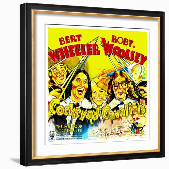 Cockeyed Cavaliers, Bert Wheeler, Thelma Todd, Robert Woolsey, 1934-null-Framed Premium Giclee Print