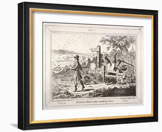 Cockney Sportsmen, London, 1800-James Gillray-Framed Giclee Print