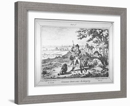 Cockney-Sportsmen Re-Charging, 1800-James Gillray-Framed Giclee Print