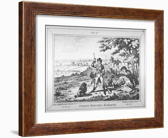 Cockney-Sportsmen Re-Charging, 1800-James Gillray-Framed Giclee Print