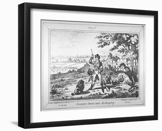 Cockney-Sportsmen Re-Charging, 1800-James Gillray-Framed Giclee Print