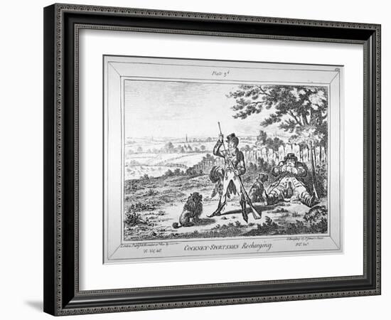 Cockney-Sportsmen Re-Charging, 1800-James Gillray-Framed Giclee Print