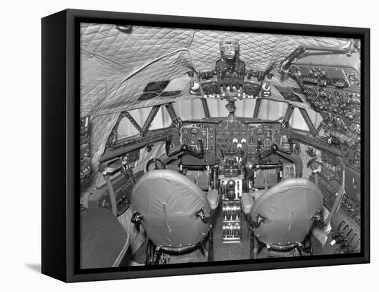 Cockpit of Comet 3 Aircraft-null-Framed Premier Image Canvas