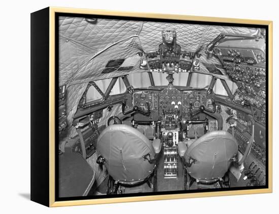 Cockpit of Comet 3 Aircraft-null-Framed Premier Image Canvas