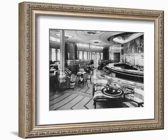 Cocktail Bar of the Queen Mary-null-Framed Photographic Print