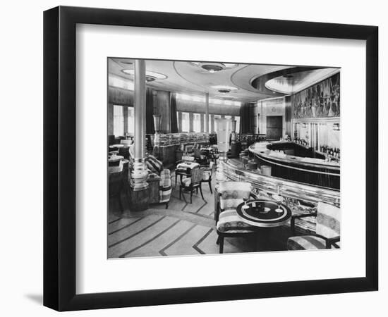 Cocktail Bar of the Queen Mary-null-Framed Photographic Print