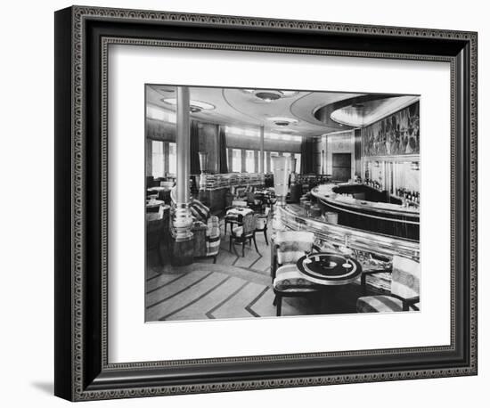 Cocktail Bar of the Queen Mary-null-Framed Photographic Print