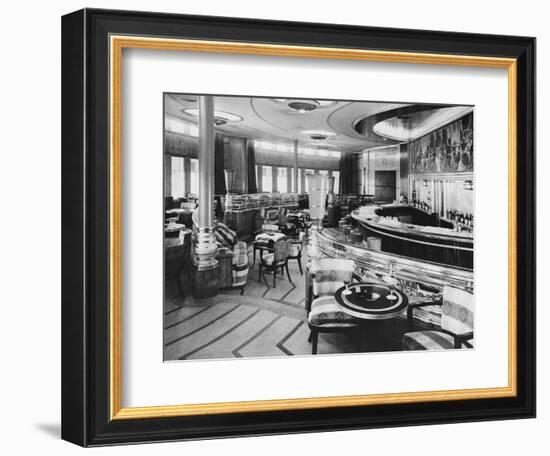 Cocktail Bar of the Queen Mary-null-Framed Photographic Print