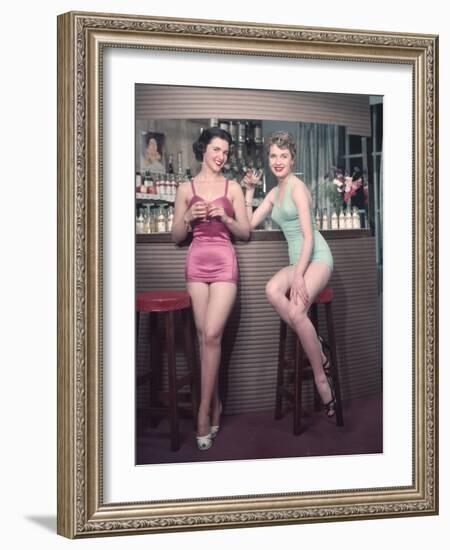 Cocktail Girls 1950s-Charles Woof-Framed Photographic Print