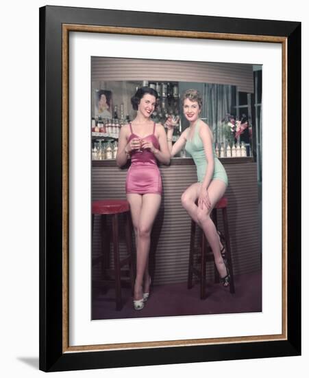 Cocktail Girls 1950s-Charles Woof-Framed Photographic Print