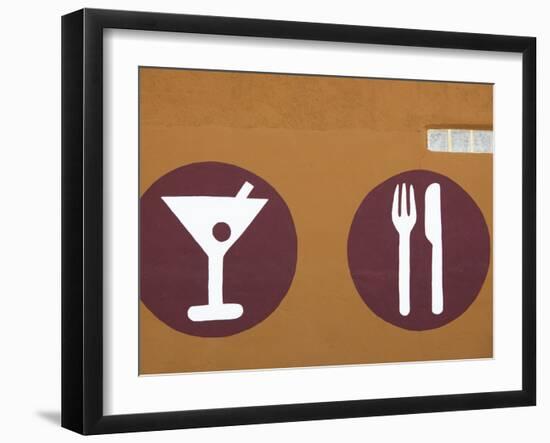 Cocktail Lounge Sign, First Street, Downtown, Las Vegas, Nevada, Usa-Walter Bibikow-Framed Photographic Print