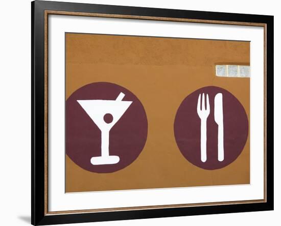 Cocktail Lounge Sign, First Street, Downtown, Las Vegas, Nevada, Usa-Walter Bibikow-Framed Photographic Print