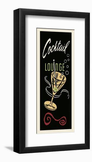 Cocktail Lounge-Retro Series-Framed Art Print