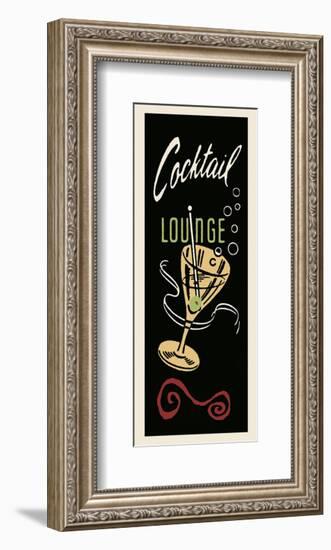 Cocktail Lounge-Retro Series-Framed Art Print