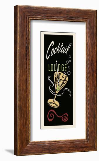 Cocktail Lounge-Retro Series-Framed Art Print