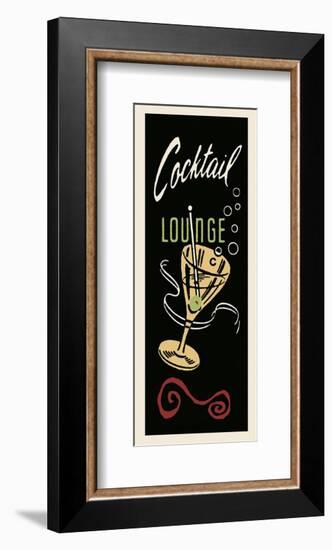 Cocktail Lounge-Retro Series-Framed Art Print