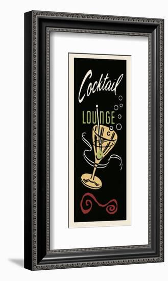 Cocktail Lounge-Retro Series-Framed Art Print