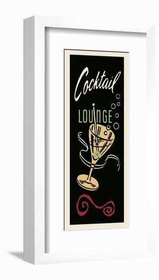 Cocktail Lounge-Retro Series-Framed Art Print