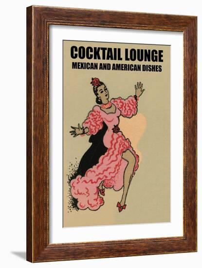 Cocktail Lounge-null-Framed Art Print