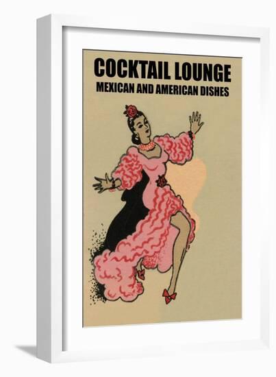 Cocktail Lounge-null-Framed Art Print