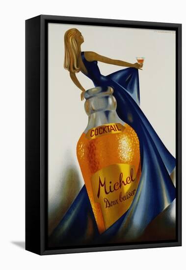 Cocktail Michel Doux Baiser Advertising Poster-S. Henchoz-Framed Premier Image Canvas