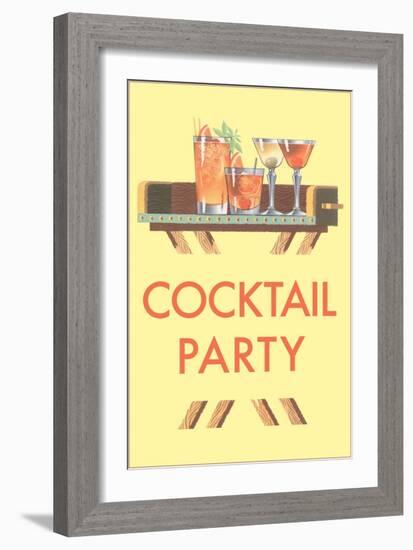 Cocktail Party, Drinks-null-Framed Art Print