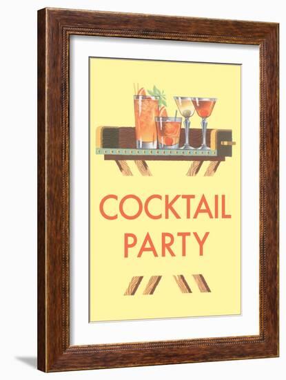 Cocktail Party, Drinks-null-Framed Art Print