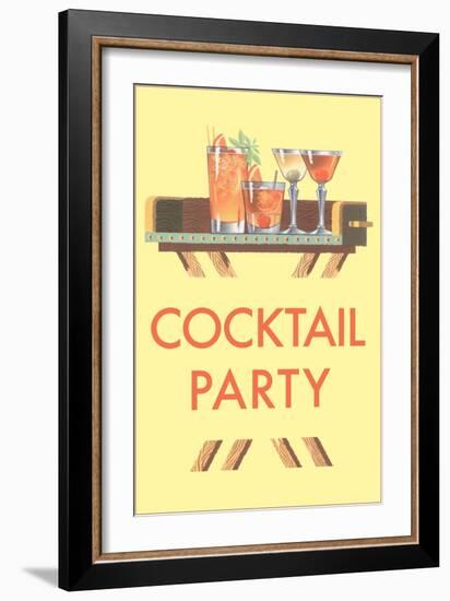 Cocktail Party, Drinks-null-Framed Art Print