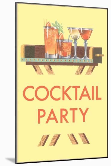 Cocktail Party, Drinks-null-Mounted Art Print