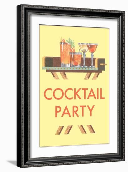 Cocktail Party, Drinks-null-Framed Art Print