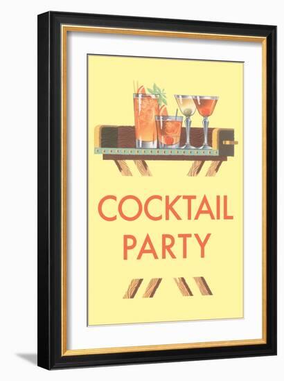 Cocktail Party, Drinks-null-Framed Art Print