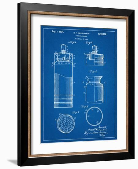 Cocktail Shaker Construction Patent-null-Framed Art Print