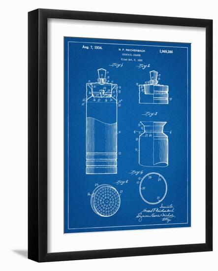 Cocktail Shaker Construction Patent-null-Framed Art Print