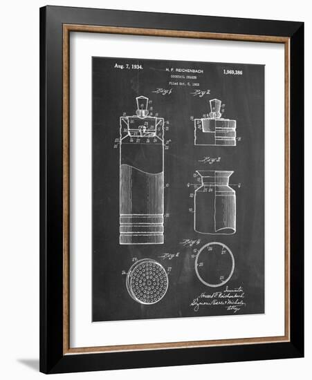 Cocktail Shaker Construction Patent-null-Framed Art Print