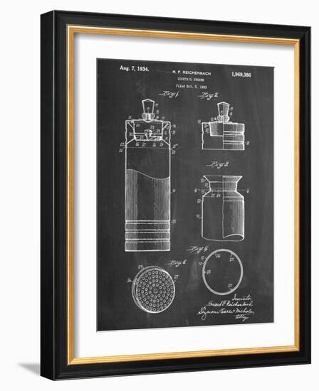 Cocktail Shaker Construction Patent-null-Framed Art Print