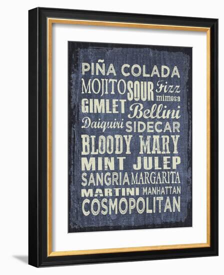 Cocktail Sign II-Erin Clark-Framed Giclee Print